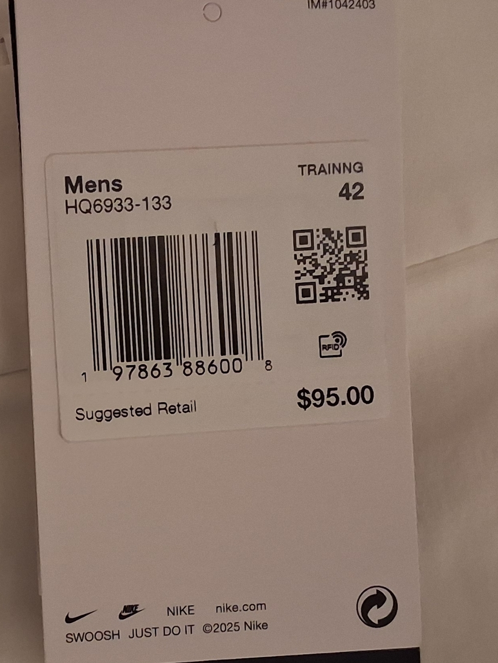 Men's Nike 24.7 White Tailored Training Shorts - Picture 5 of 5